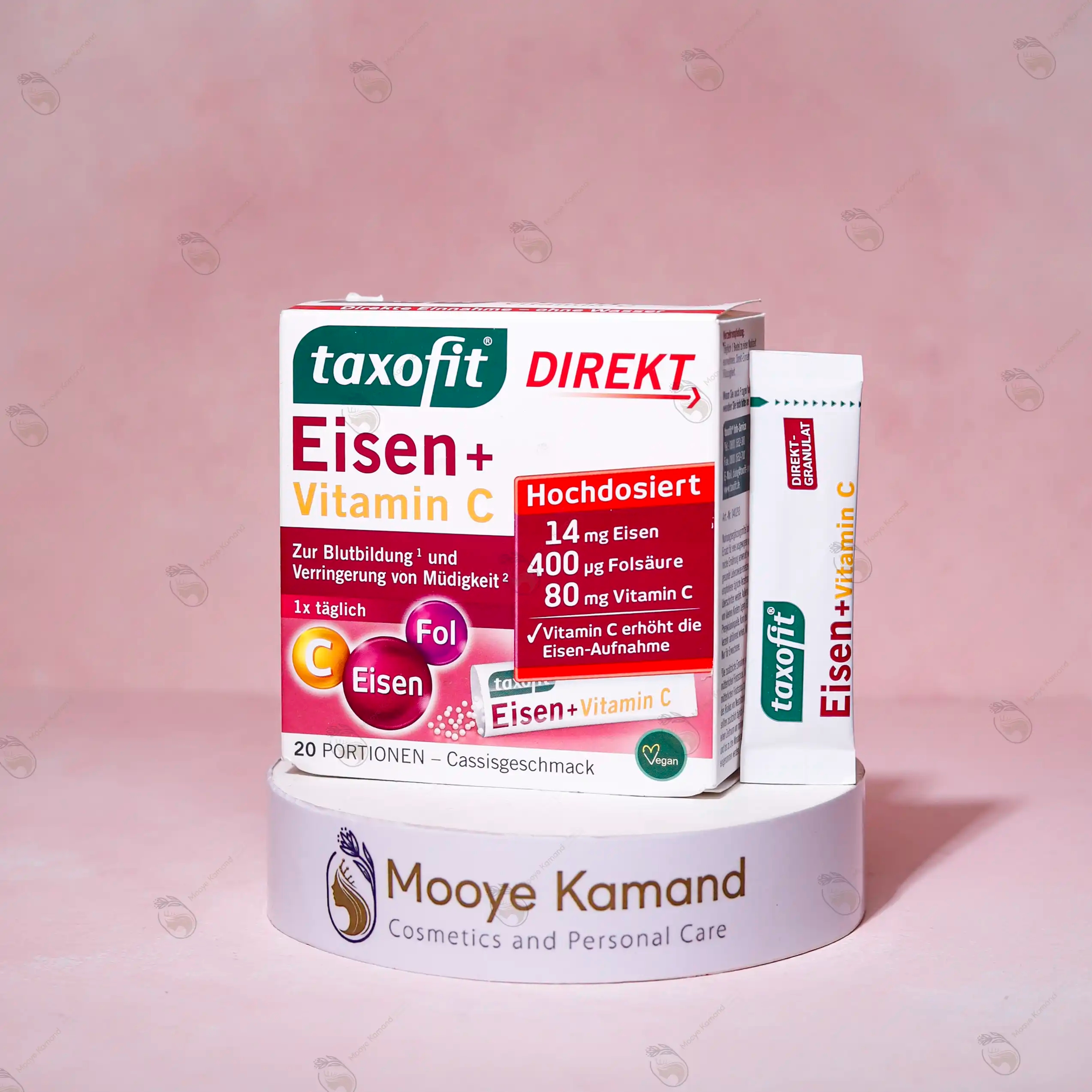 مکمل آهن پودری Eisen + Vitamin C المانی taxofit