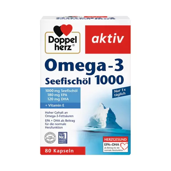 کپسول امگا 3 دوز 1000 دوپل هرز اکتیو آلمان