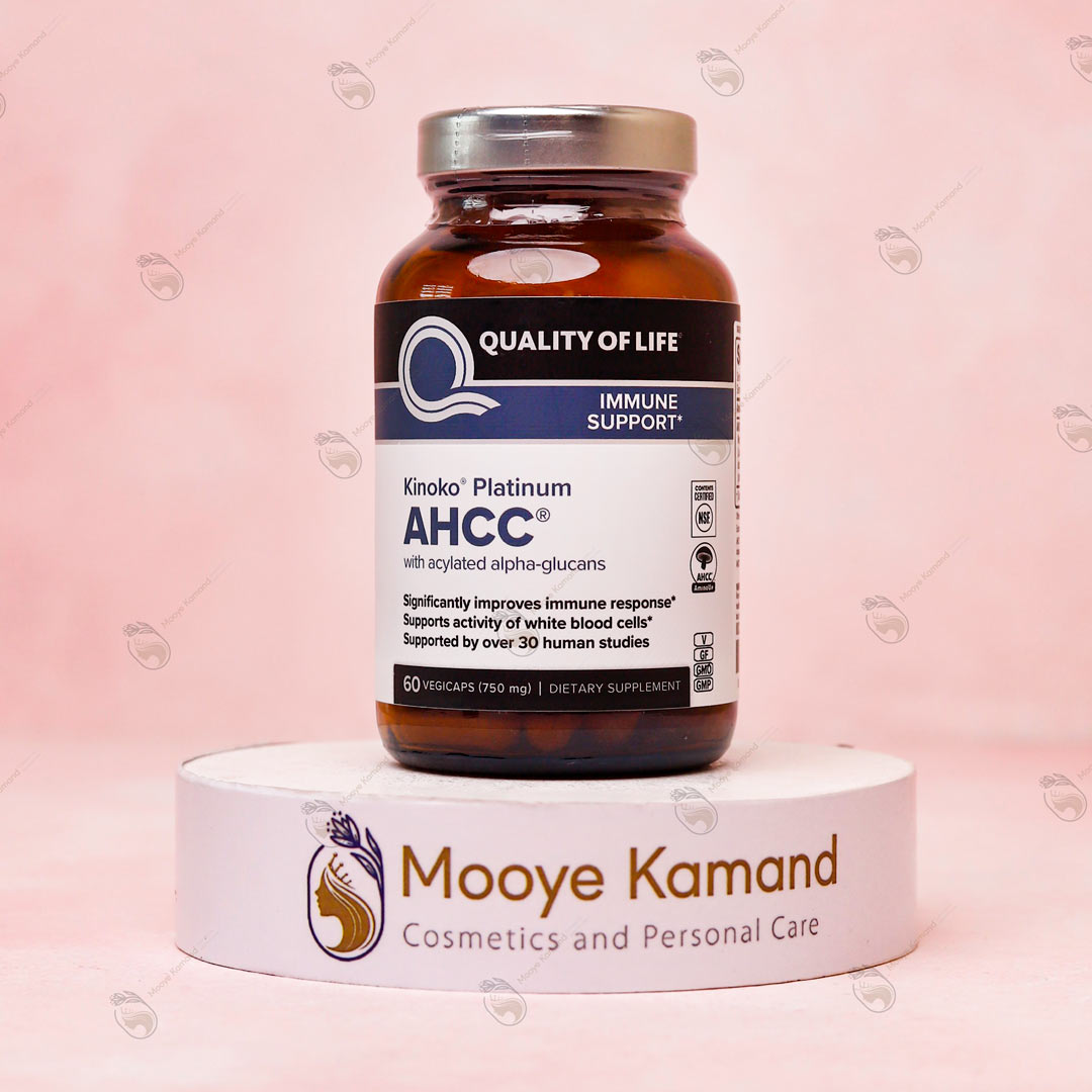 کپسول AHCC Kinoko مدل پلاتینیوم 60 تایی 750mg